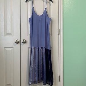 100% Silk Purple Dress Jasons Billings